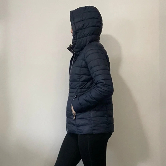 🧥 Woman’s Dark Blue Puffer Jacket by Point Weather Supply - Size M 🌬️ - Picture 5 of 16